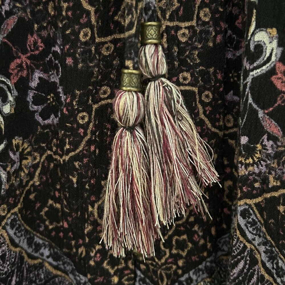KNOX ROSE purple patchwork boho maxi dress (M) - Picture 4 of 8